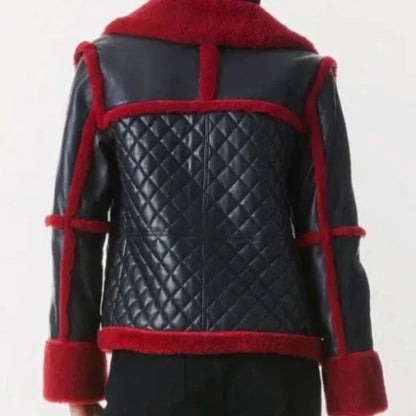 Premium Women’s B3 Shearling Leather Aviator Jacket featuring genuine leather exterior, soft shearling lining, and classic aviator design for warmth, comfort, and timeless style.