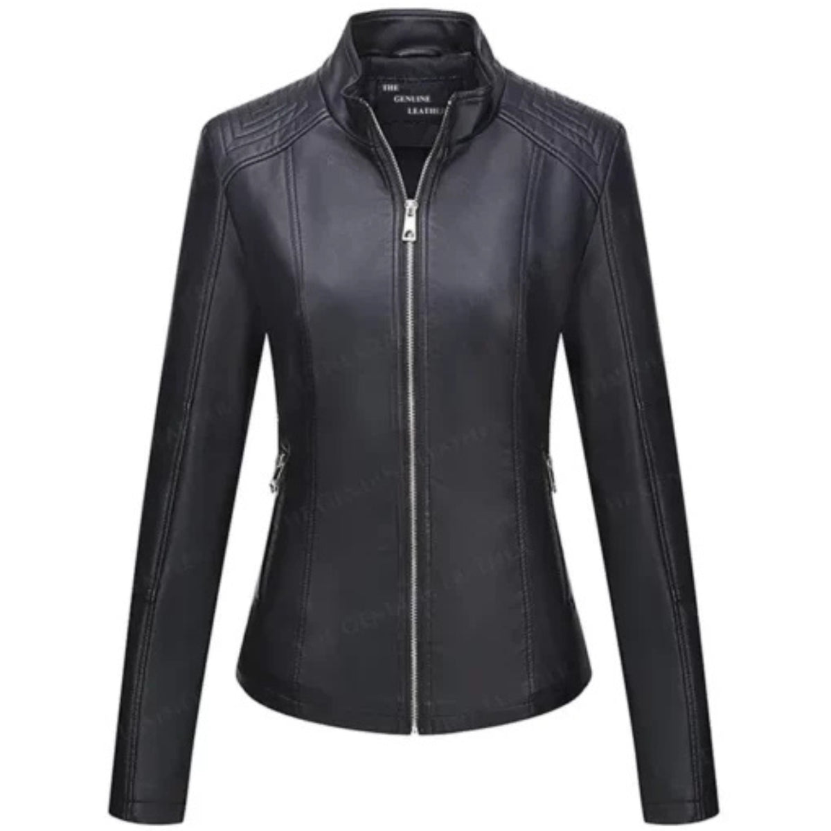 Bellivera women’s leather jacket with chic modern design and comfortable fit