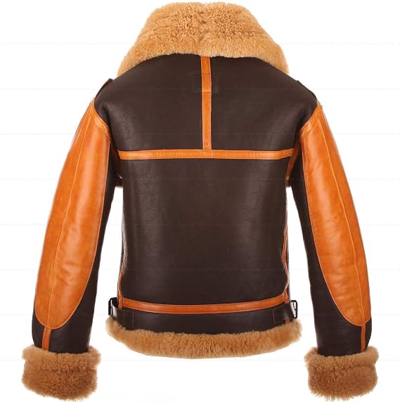 Authentic RAF B3 Aviator Shearling Jacket in Brown
