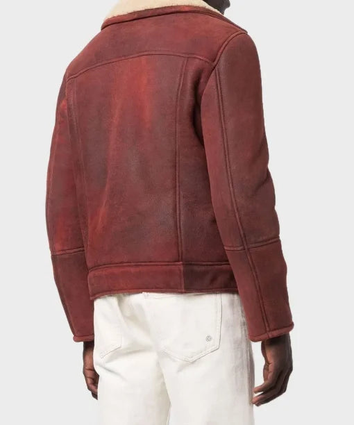 Classic Flight Style with the Men’s Aviator Burgundy Leather Jacket