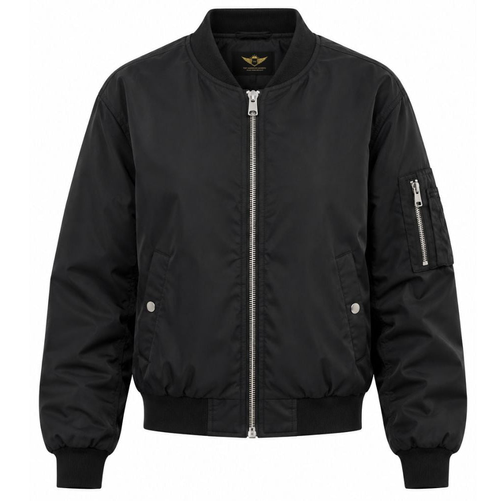 Buy Lana Rhoades Stylish  Black Bomber Jacket
