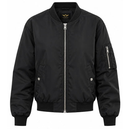 Buy Lana Rhoades Stylish  Black Bomber Jacket