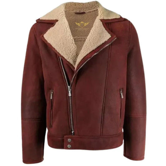 Classic Flight Style with the Men’s Aviator Burgundy Leather Jacket