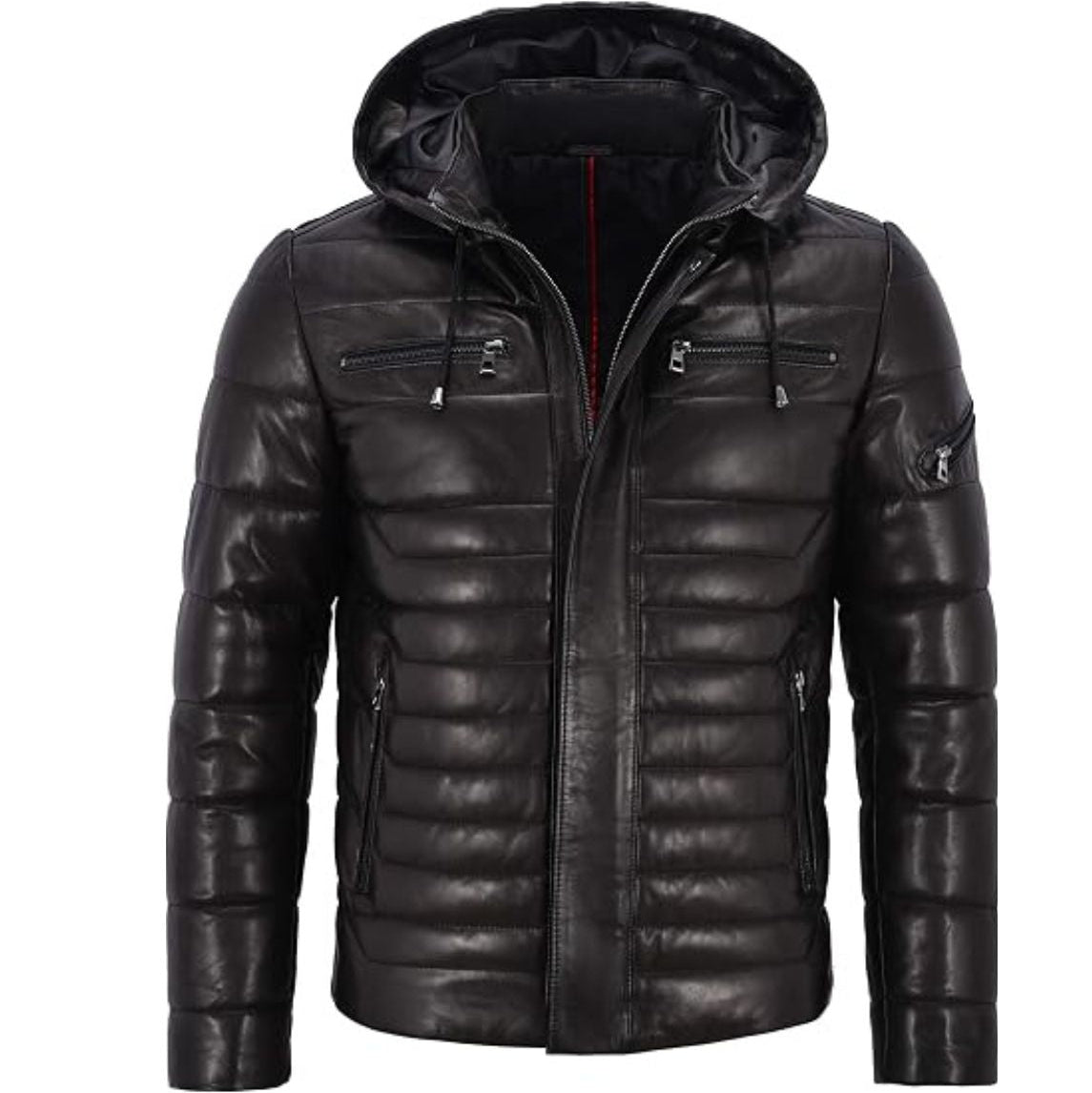 Classic Warmth with the Men’s Black Puffer Hooded Jacket
