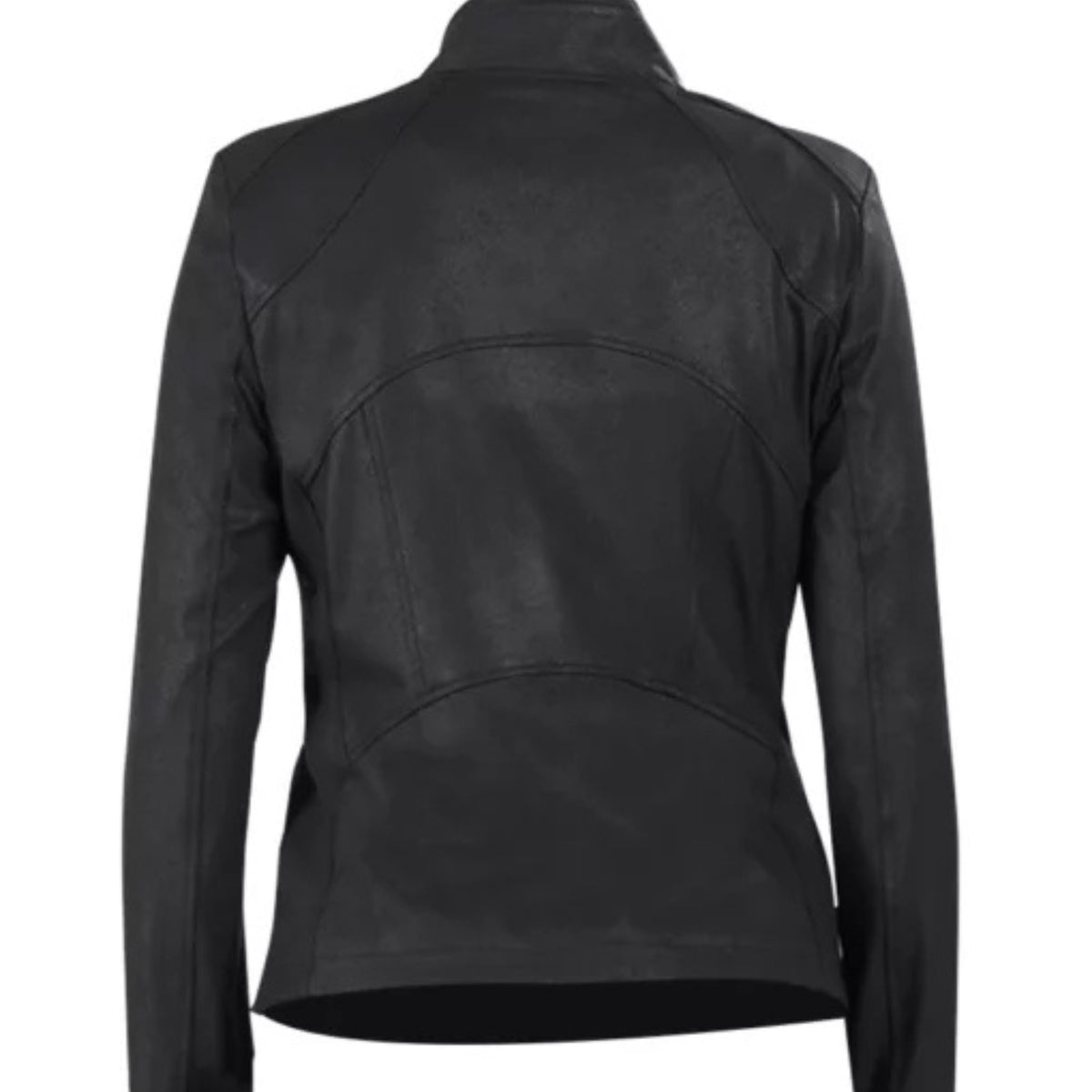 Jennifer ladies' black cropped jacket with chic modern style and flattering fit