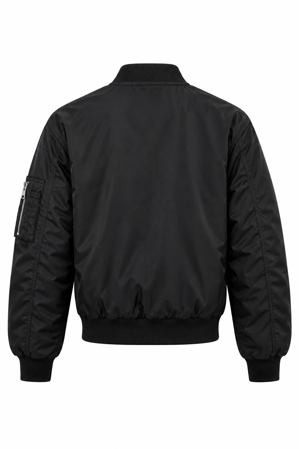 Lana Rhoades Stylish  Black Bomber Jacket