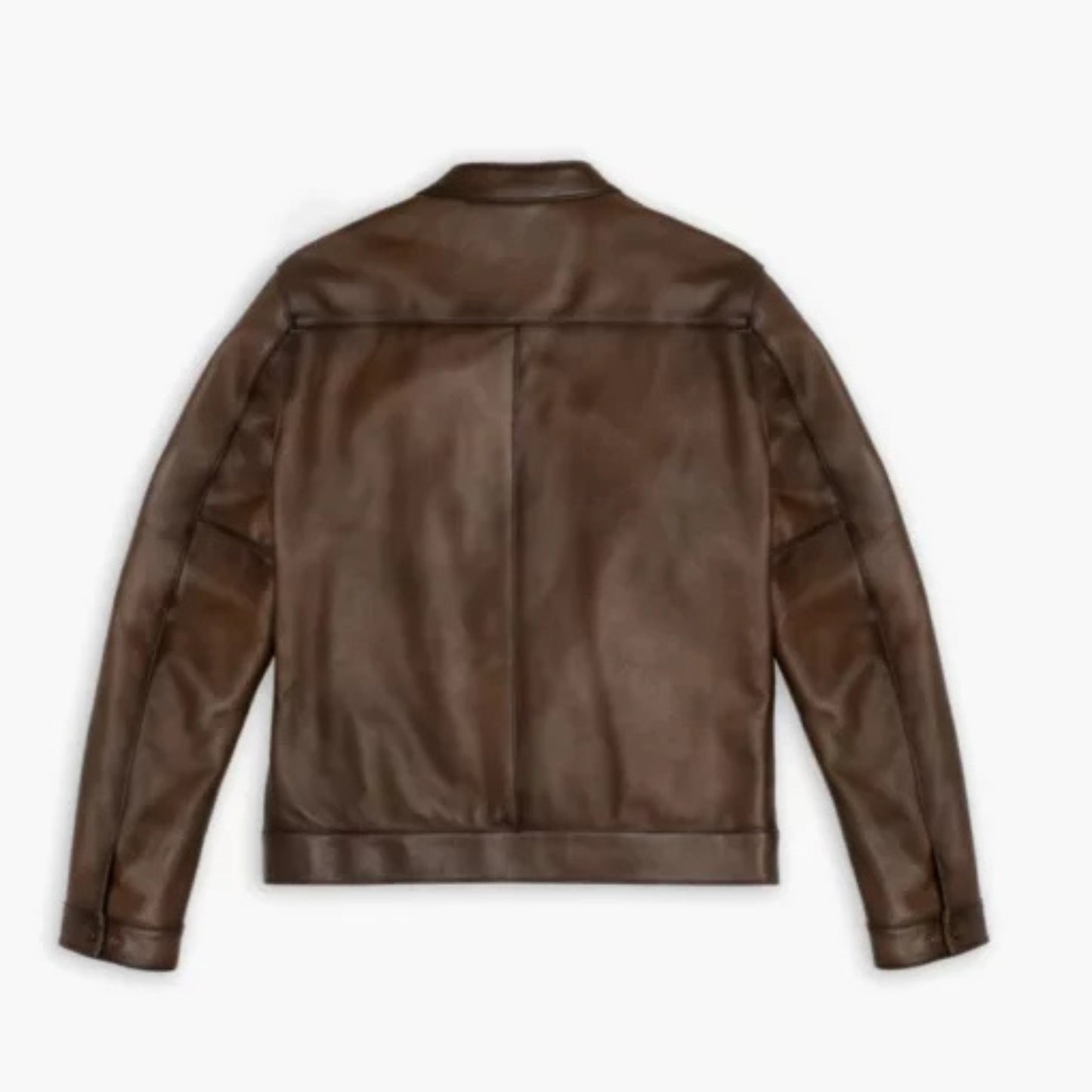 Men’s brown Anejo leather racer jacket with classic biker style design