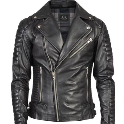 Men’s Cross Brando leather jacket – classic, rugged, and stylish outerwear