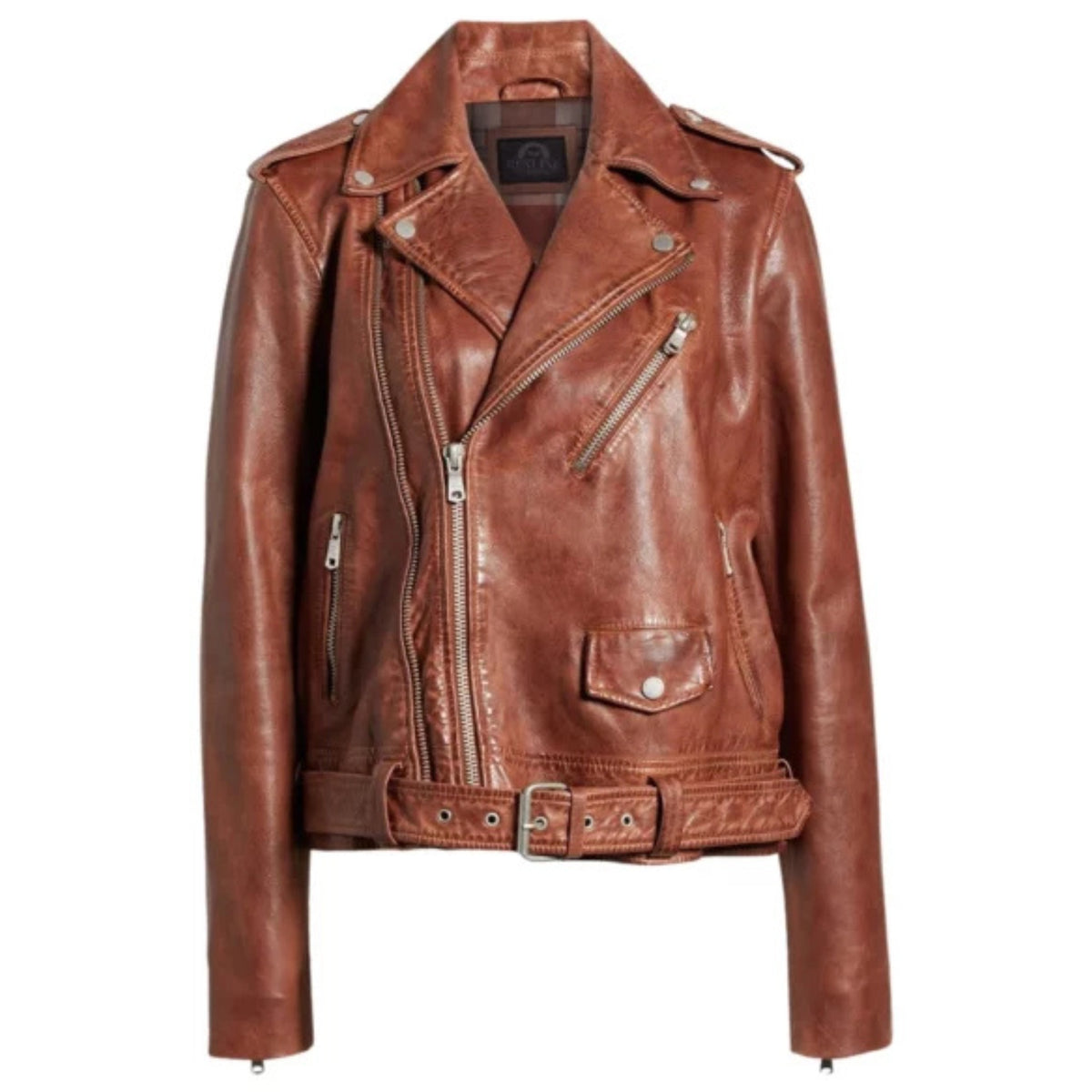 “Men’s genuine leather motorcycle jacket, stylish, durable, and perfect for riding or casual wear”