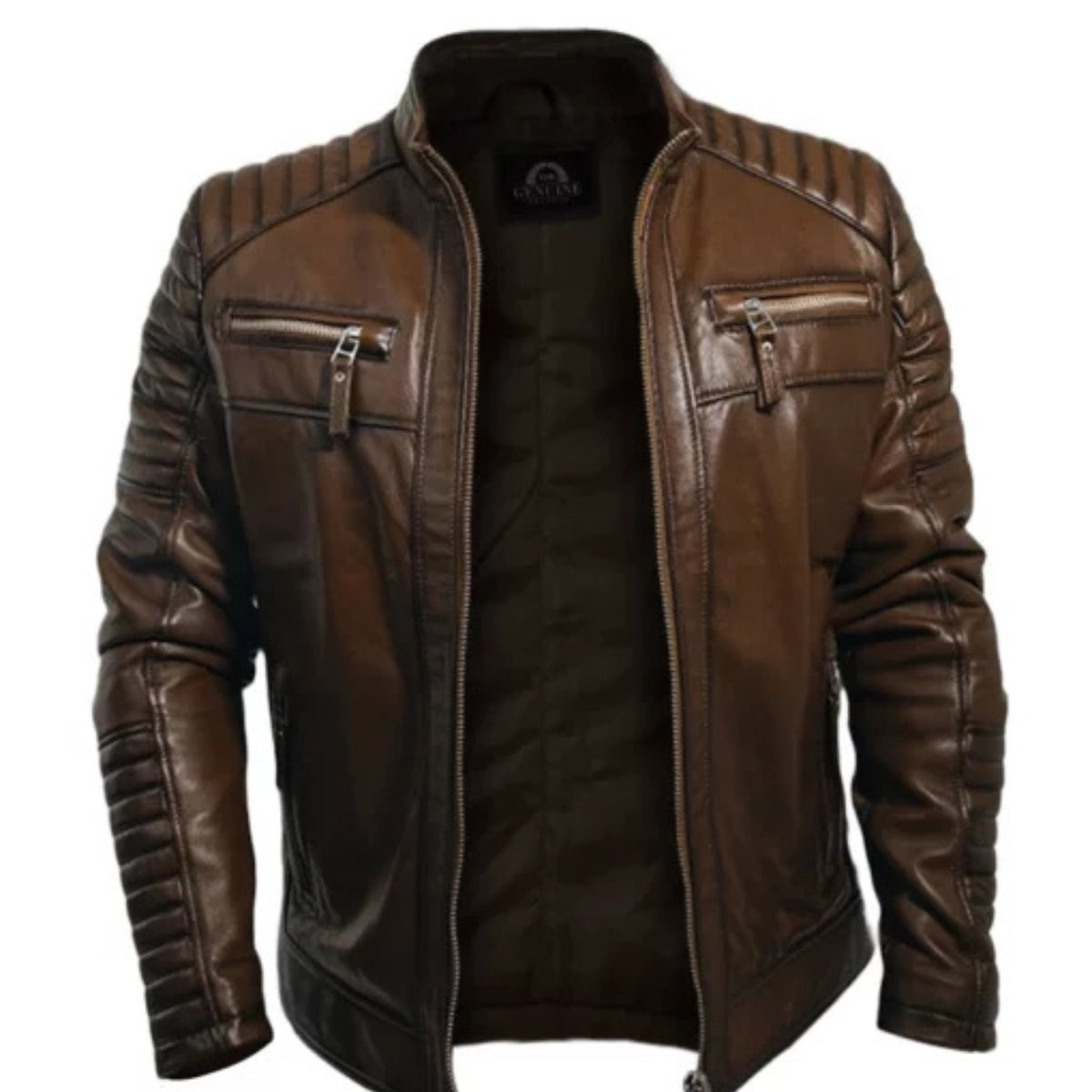 “Men’s Mars leather jacket with premium craftsmanship, sleek design, and modern outerwear style”