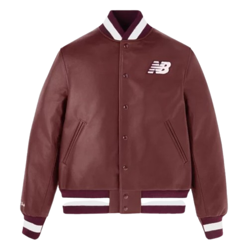 Coco Gauff 2025 US Open Leather Jacket by New Balance featuring premium leather design, sporty detailing, and a stylish look inspired by the tennis champion’s winning performance.