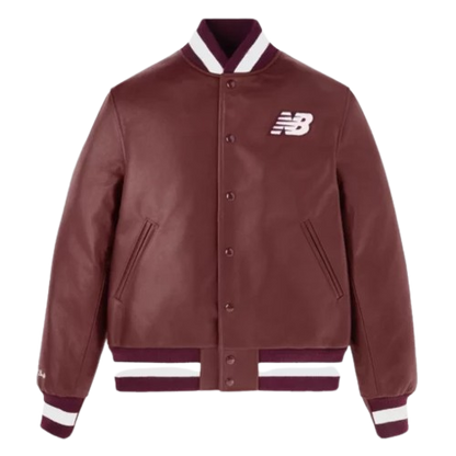 Coco Gauff 2025 US Open Leather Jacket by New Balance featuring premium leather design, sporty detailing, and a stylish look inspired by the tennis champion’s winning performance.