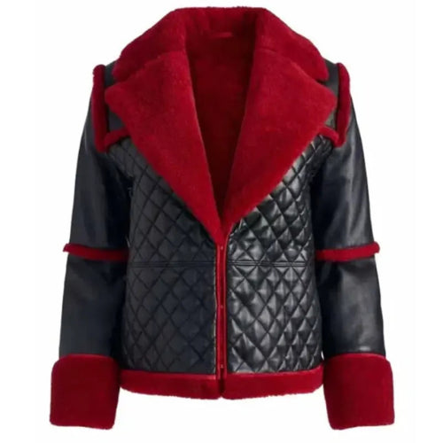 Premium Women’s B3 Shearling Leather Aviator Jacket featuring genuine leather exterior, soft shearling lining, and classic aviator design for warmth, comfort, and timeless style.