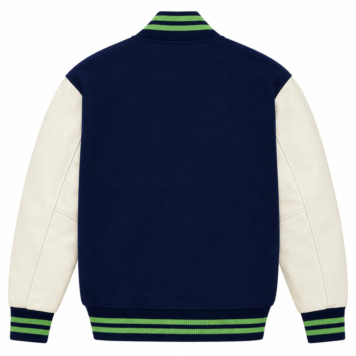 Seattle Seahawks Varsity Jacket Wool Body Leather Sleeves NFL Fan Jacket