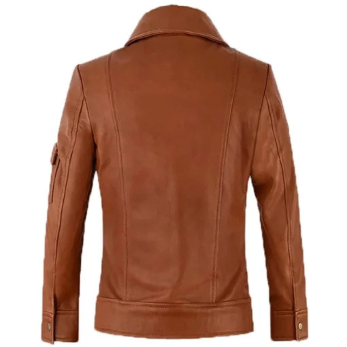 “Men’s genuine leather classic biker jacket, timeless, durable, and perfect for riding or casual wear”