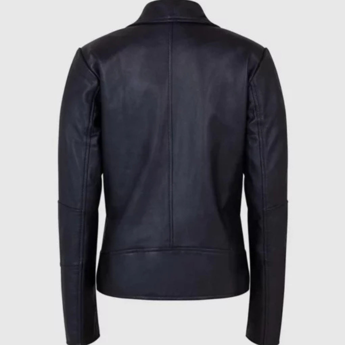  Women’s motorbike sheep leather jacket in brown, featuring a sleek biker design with a front zipper, fitted silhouette, and soft textured finish.